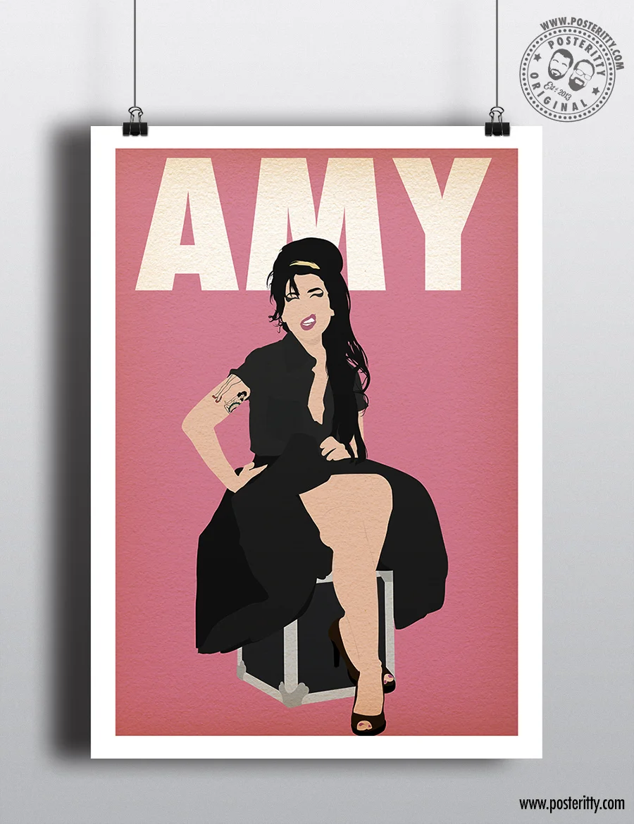 Amy Winehouse Music Icon - Minimalist Poster
