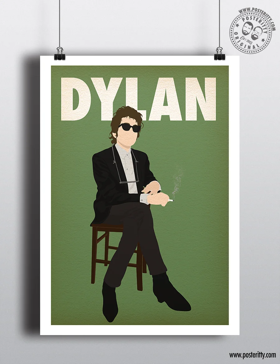 Bob Dylan Music Icon - Minimalist Poster