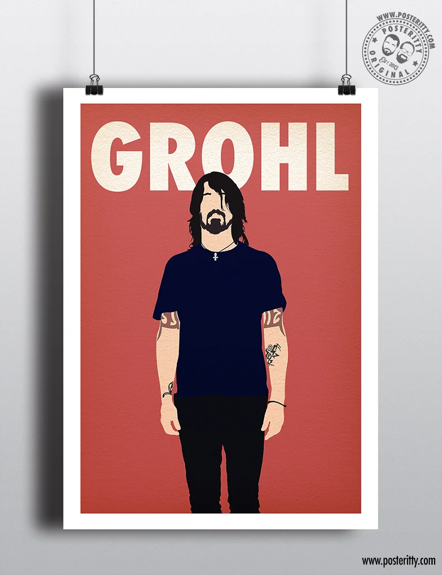 Dave Grohl Music Icon - Minimalist Poster