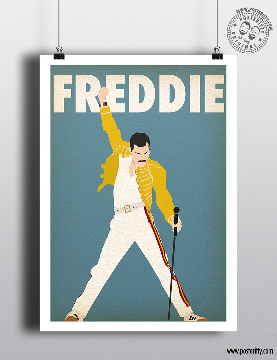 Freddie Mercury Music Icon - Minimalist Poster