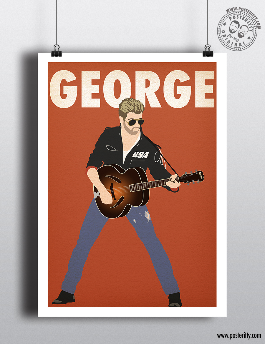 George Michael Music Icon - Minimalist Poster