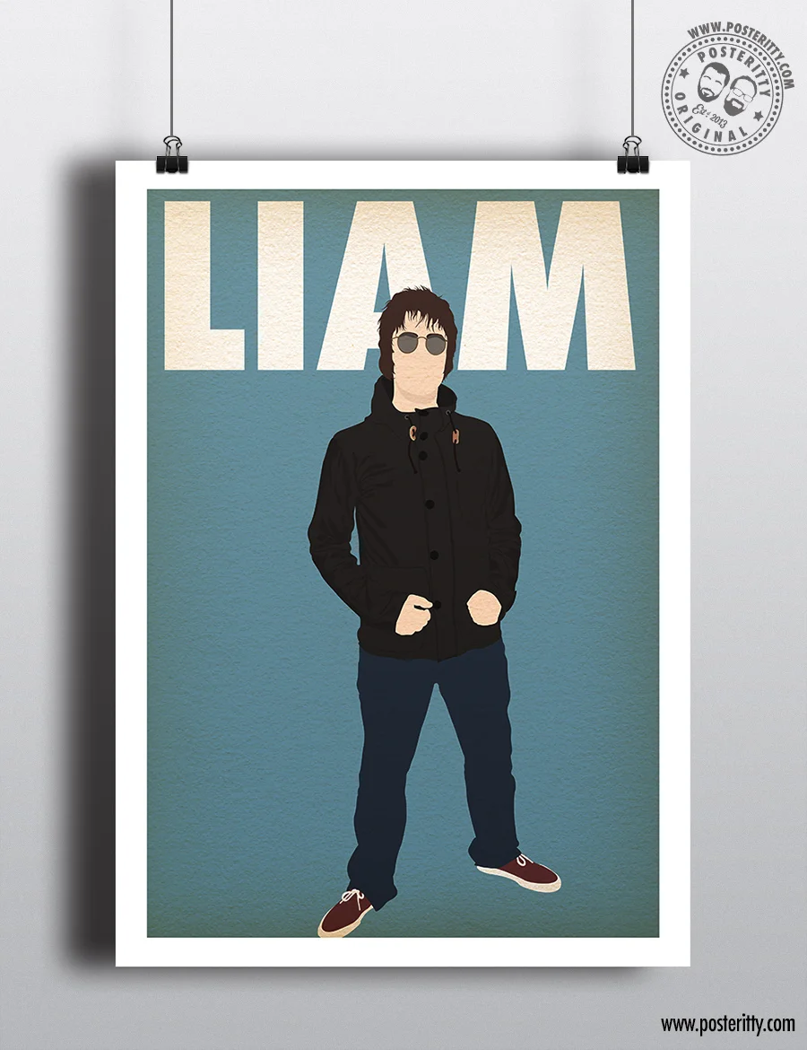 Liam Gallagher Music Icon - Minimalist Poster