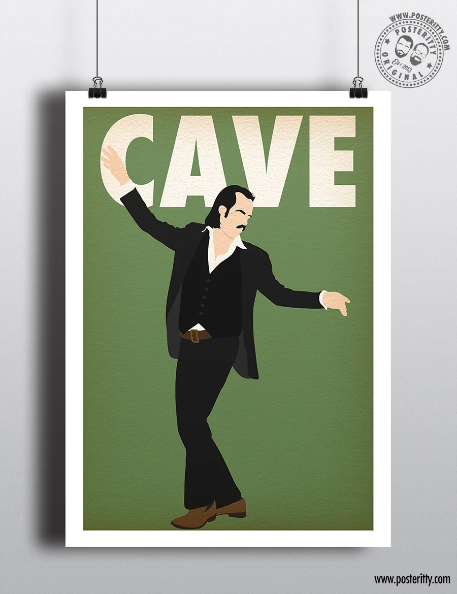 Nick Cave Music Icon - Minimalist Poster