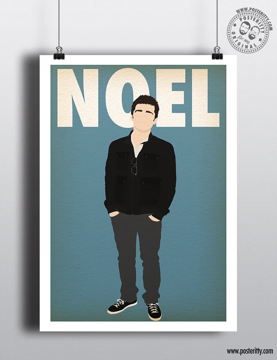 Noel Gallagher Music Icon - Minimalist Poster