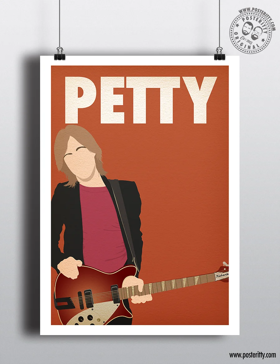 Tom Petty Music Icon - Minimalist Poster