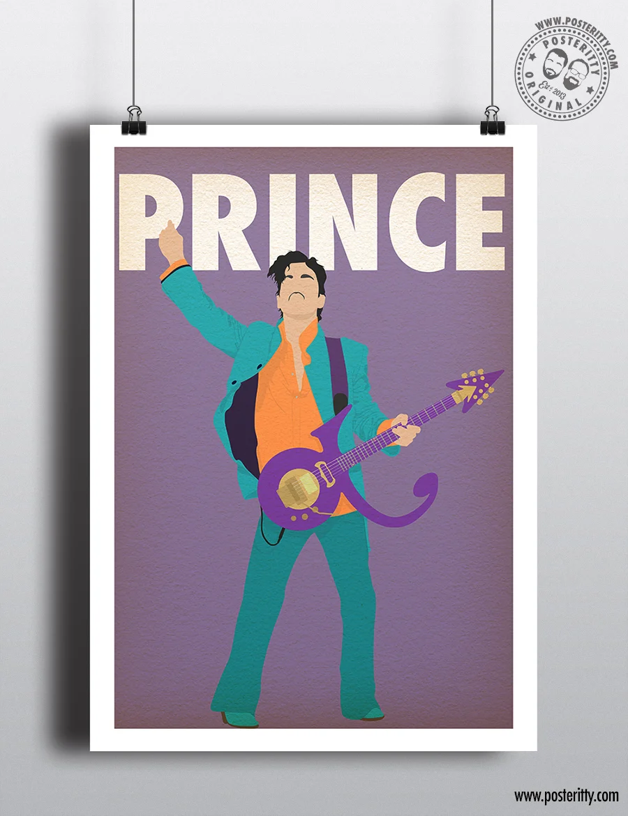 Prince Music Icon - Minimalist Poster