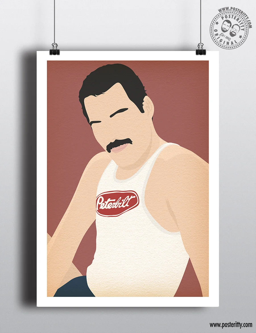 Freddie Mercury - Vest - Minimalist Poster