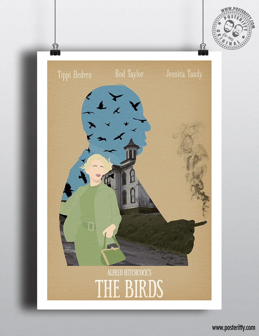 The Birds - Alfred Hitchcock Collection Minimal Movie Poster
