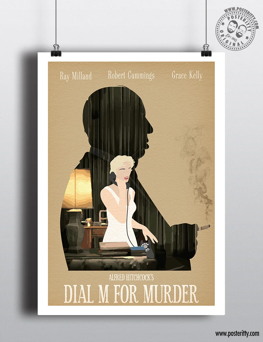 Dial M for Murder - Alfred Hitchcock Collection Minimal Movie Poster