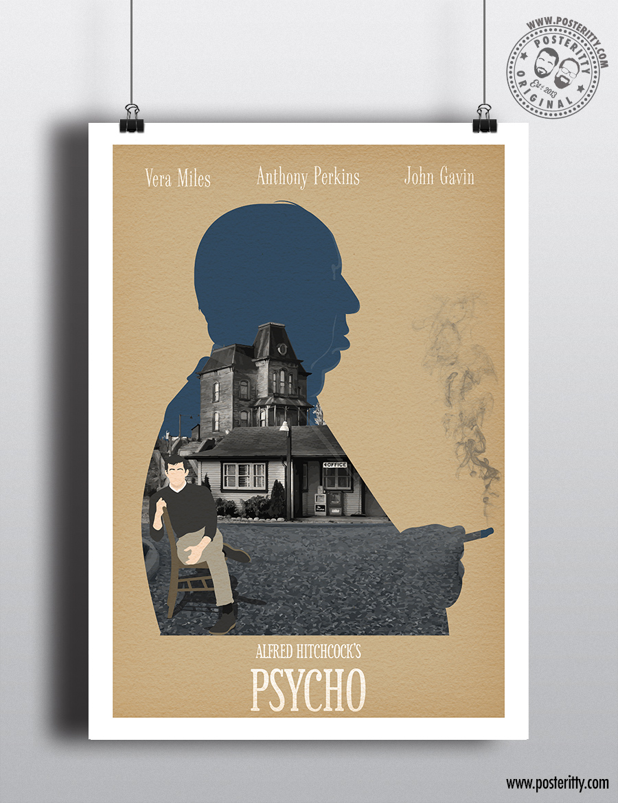 Psycho - Alfred Hitchcock Collection Minimal Movie Poster