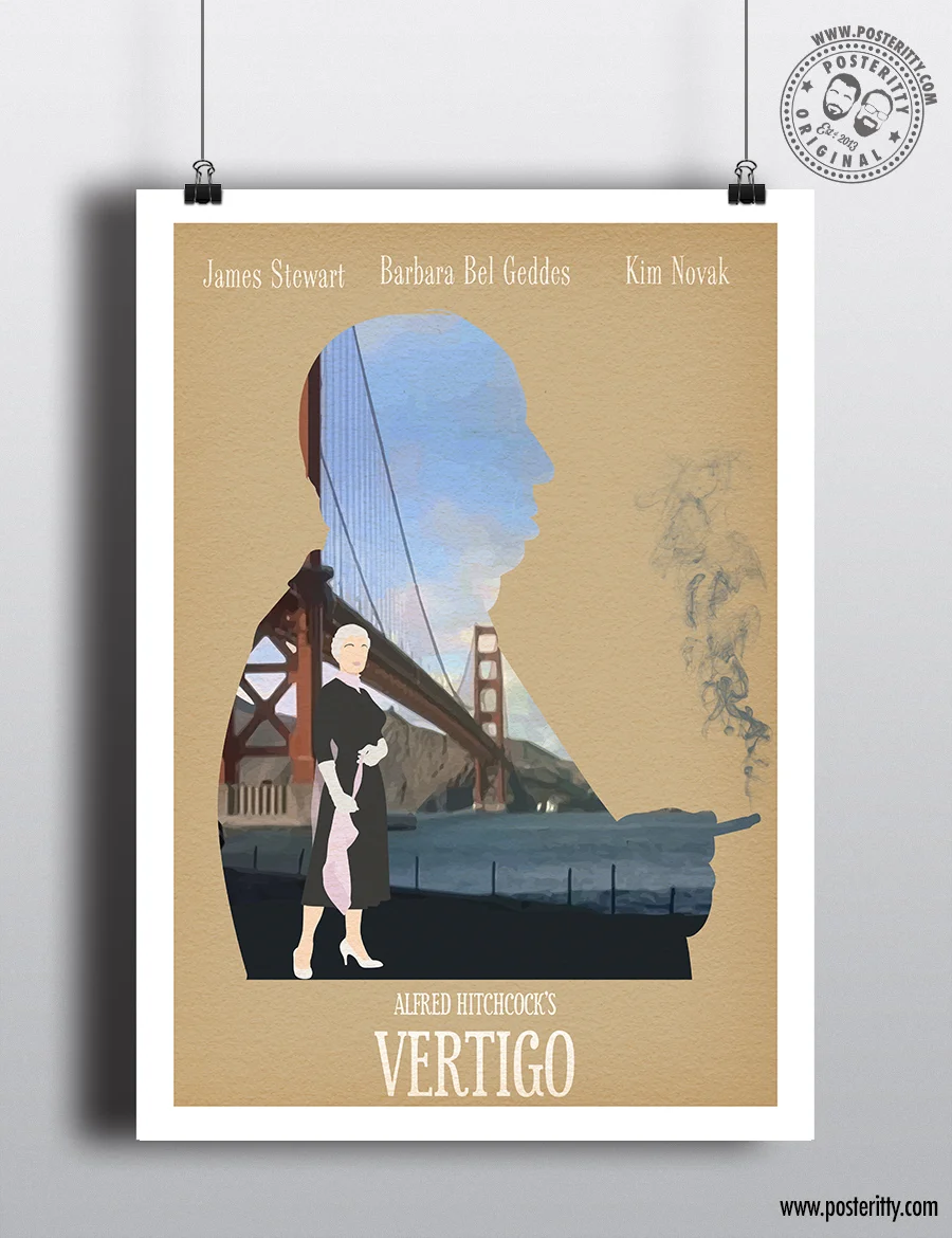 Vertigo - Alfred Hitchcock Collection Minimal Movie Poster
