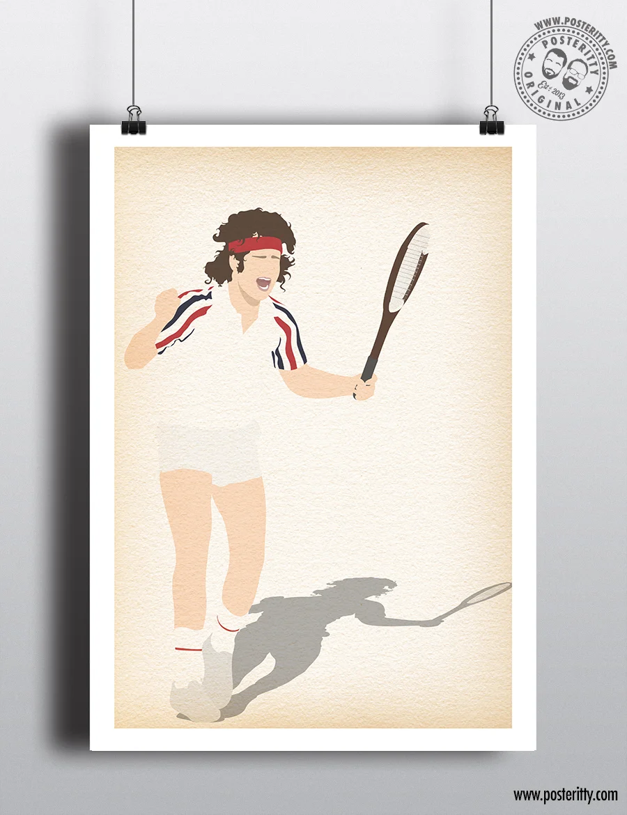 John McEnroe - Minimalist Tennis Poster