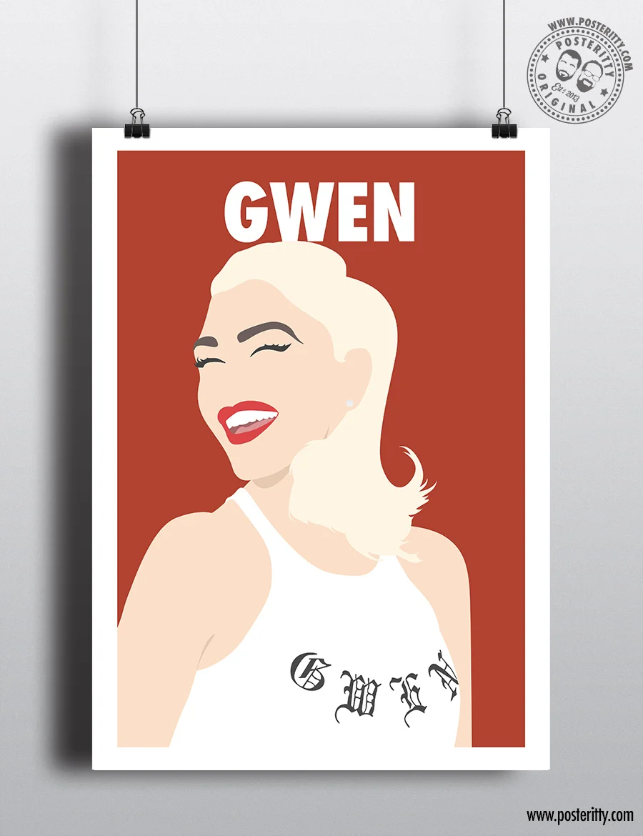 Gwen Stefani - Minimalist Female Icon Poster