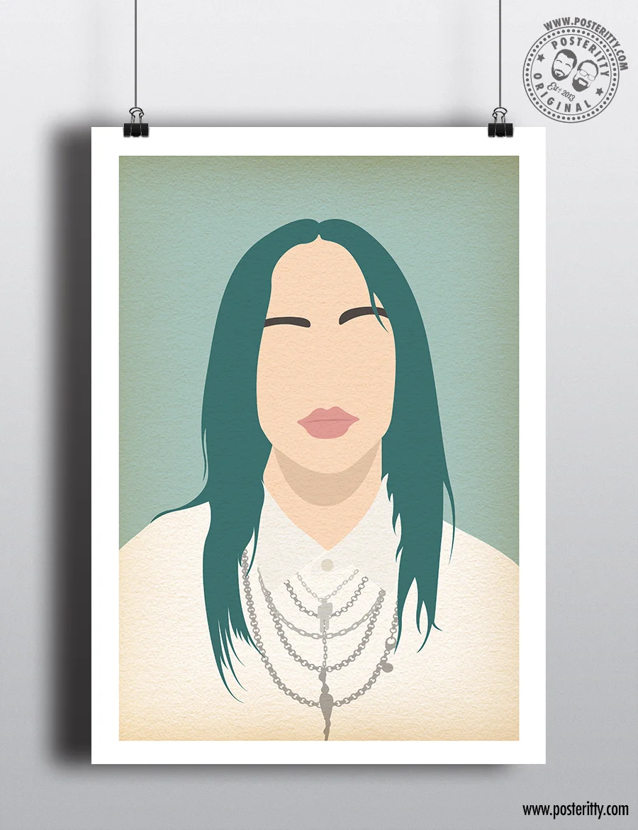 Billie Eilish - Minimalist Music Poster