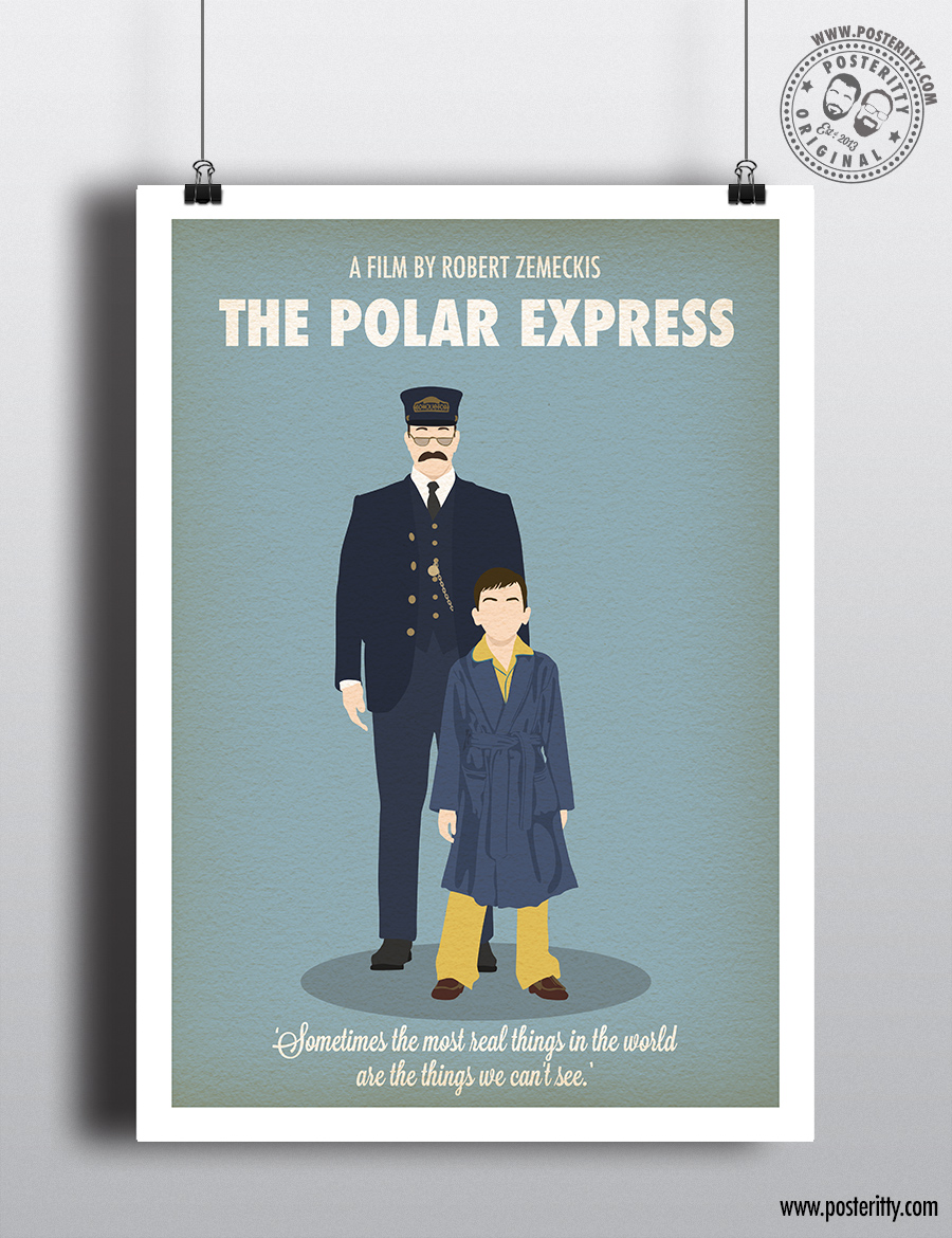 Polar Express - Minimalist Christmas Movie Poster