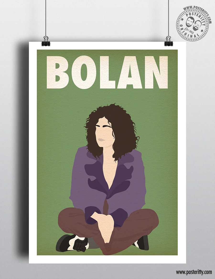 Marc Bolan Music Icon - Minimalist Poster