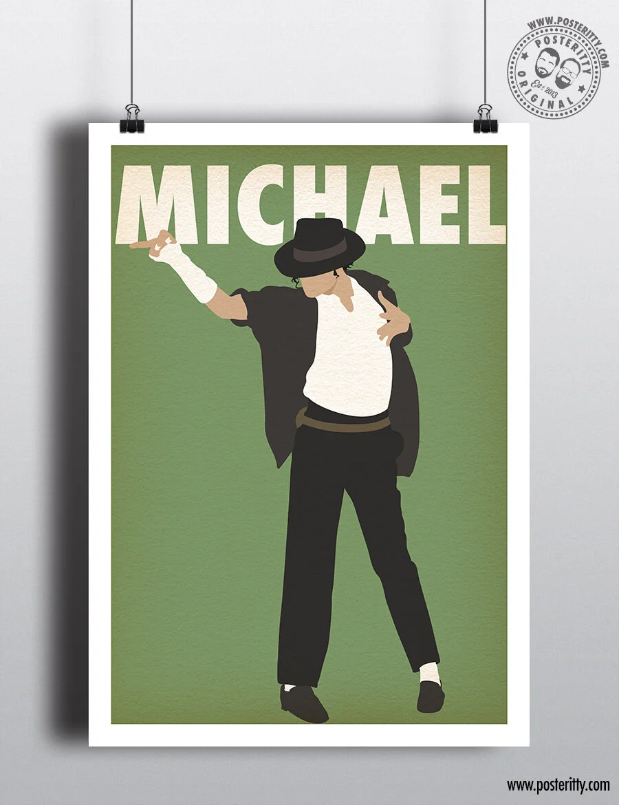 Michael Jackson (Pose) Music Icon - Minimalist Poster