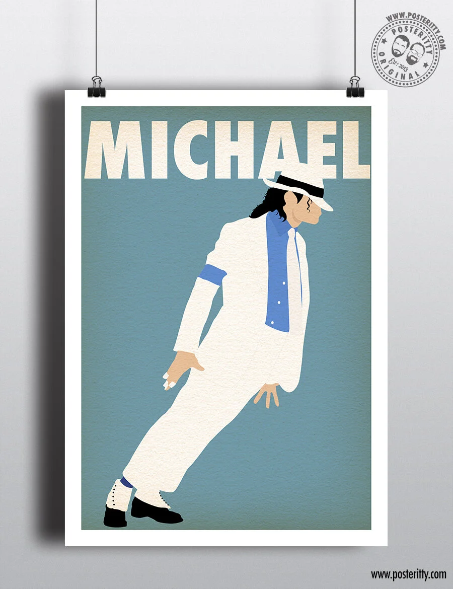 Michael Jackson (Smooth Criminal) Music Icon - Minimalist Poster