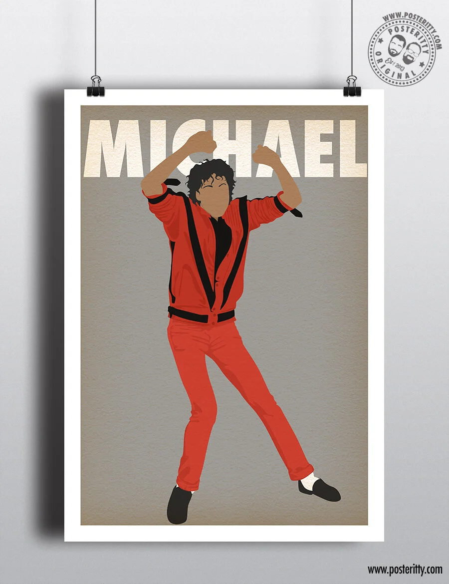 Michael Jackson (Thriller) Music Icon - Minimalist Poster