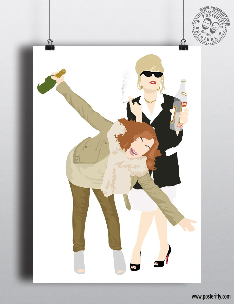 Patsy &amp; Eddie (Absolutely Fabulous) - Minimalist Poster