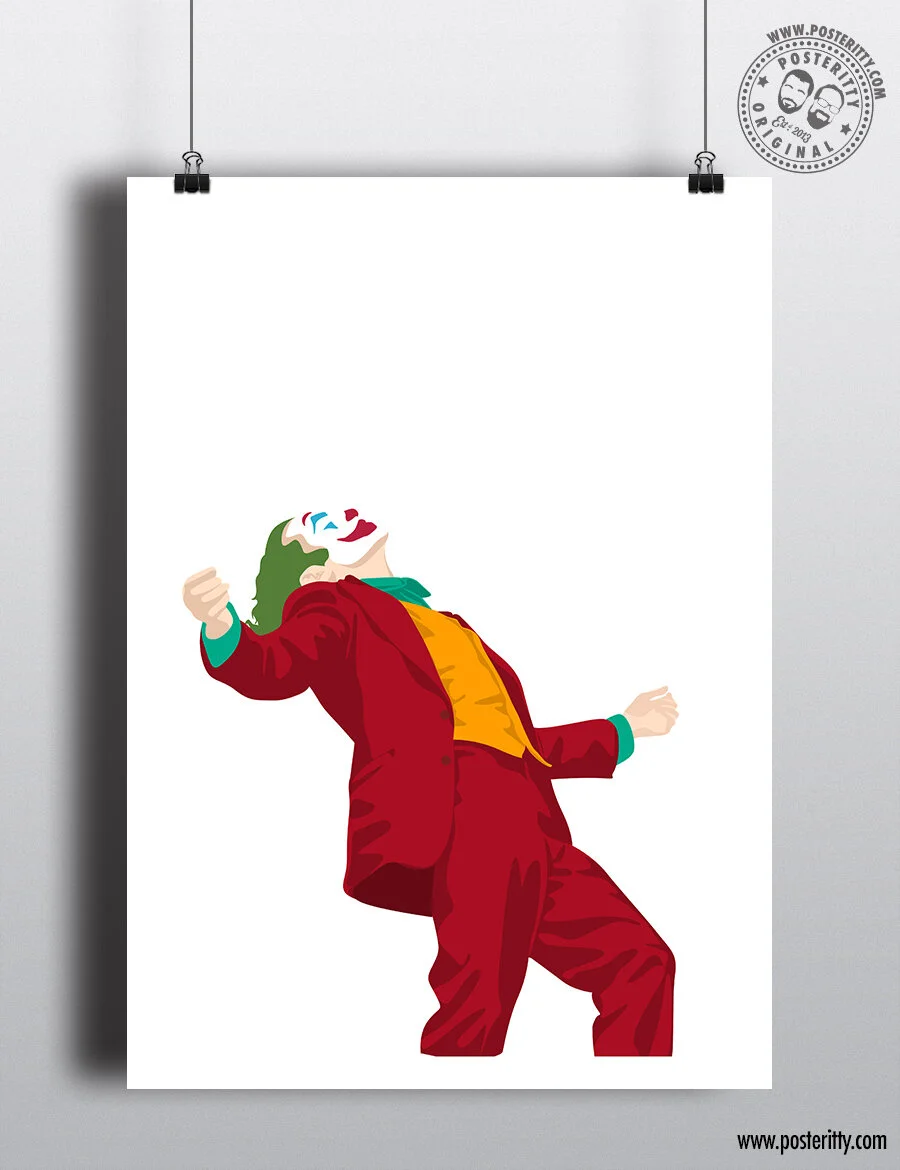 Joker (Joaquin Phoenix) Back - Minimal Poster