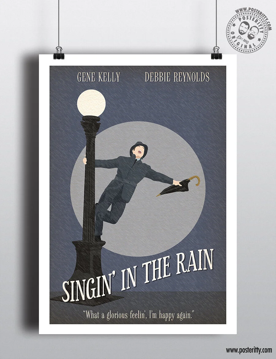 Singing In The Rain - Minimal Movie Poster