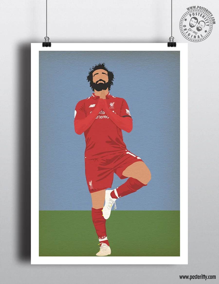 Liverpool FC - Mo Salah - Minimalist Poster