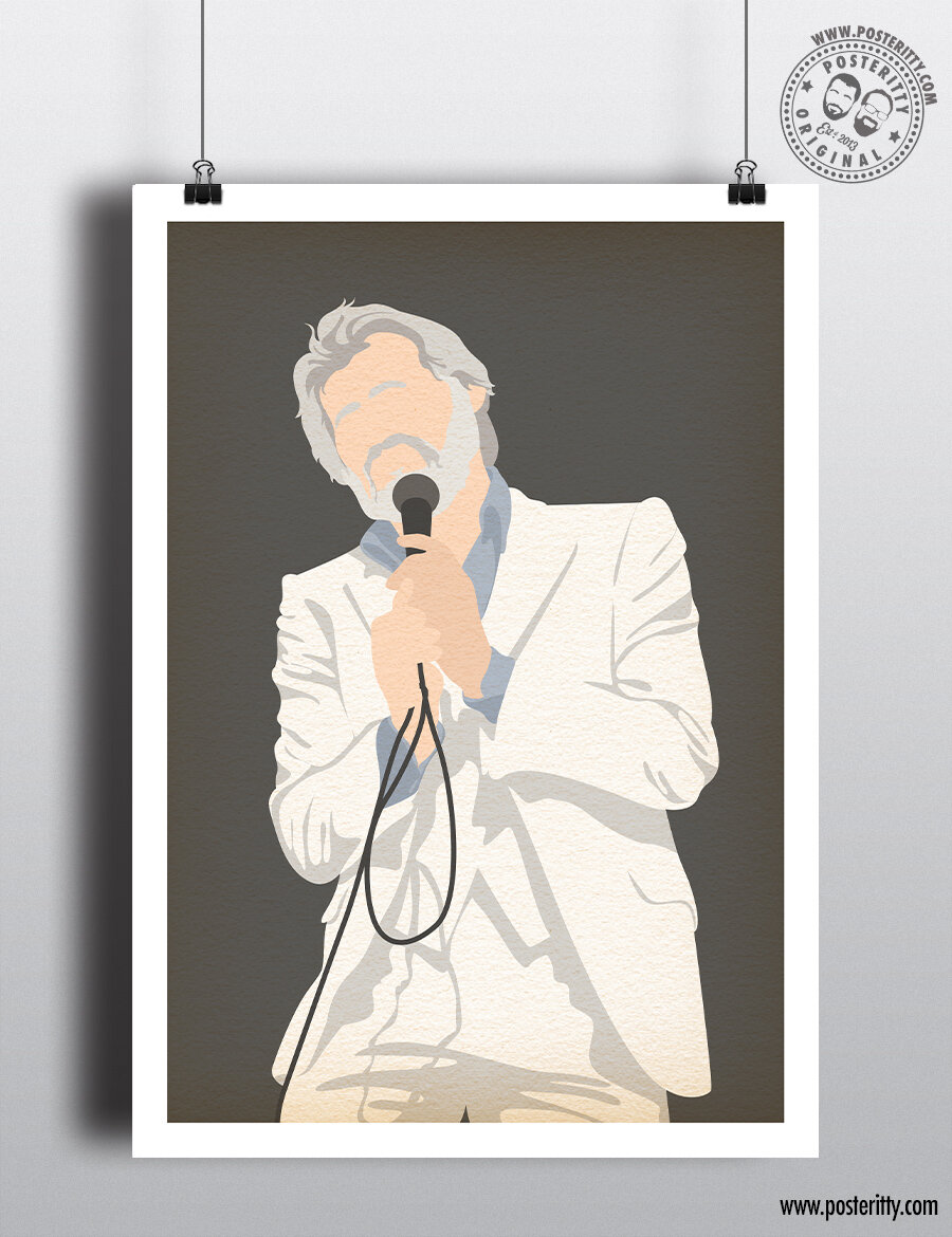 Kenny Rogers - Minimalist Music Poster