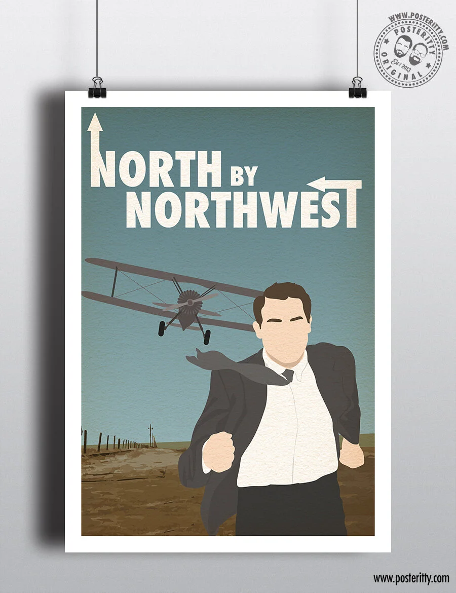 North by Northwest - Minimalist Movie Poster