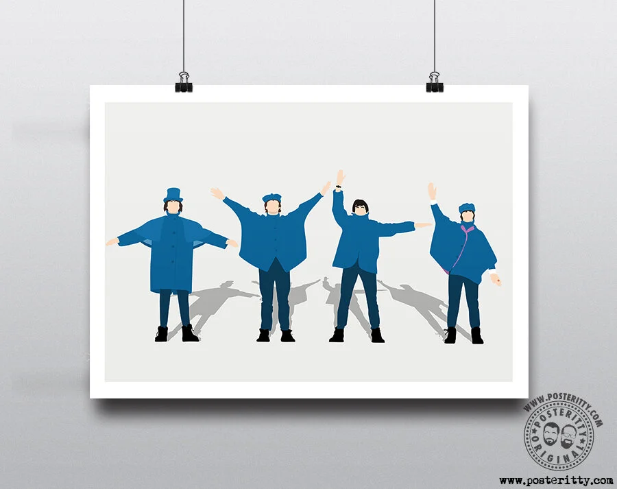 The Beatles HELP - Minimalist Poster