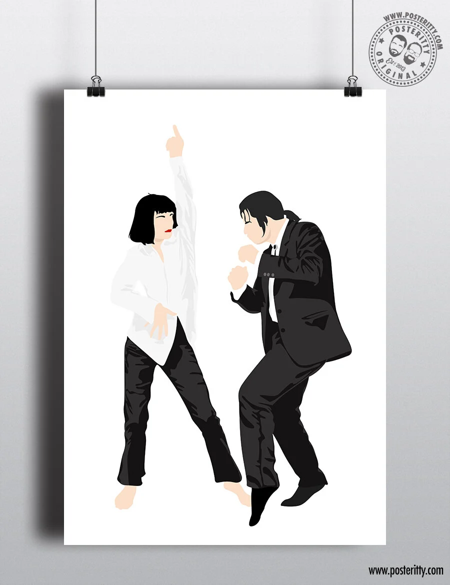 Pulp Fiction Dance (Arm) - Minimalist Poster