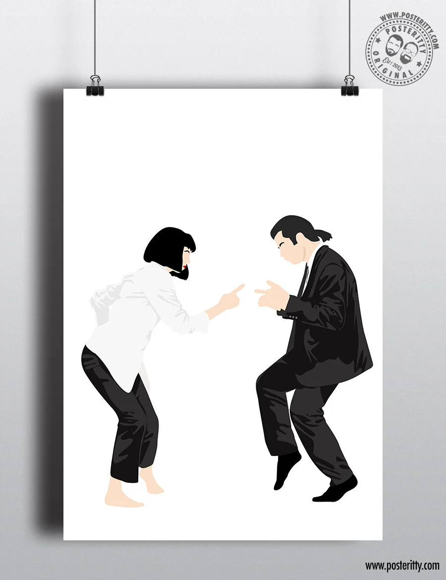 Pulp Fiction Dance (point) - Minimalist Poster