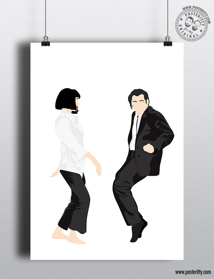 Pulp Fiction Dance (Toes) - Minimalist Poster
