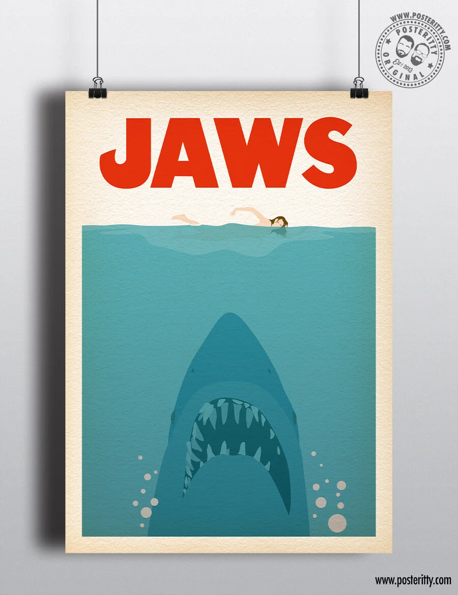 JAWS - Minimalist Movie Poster