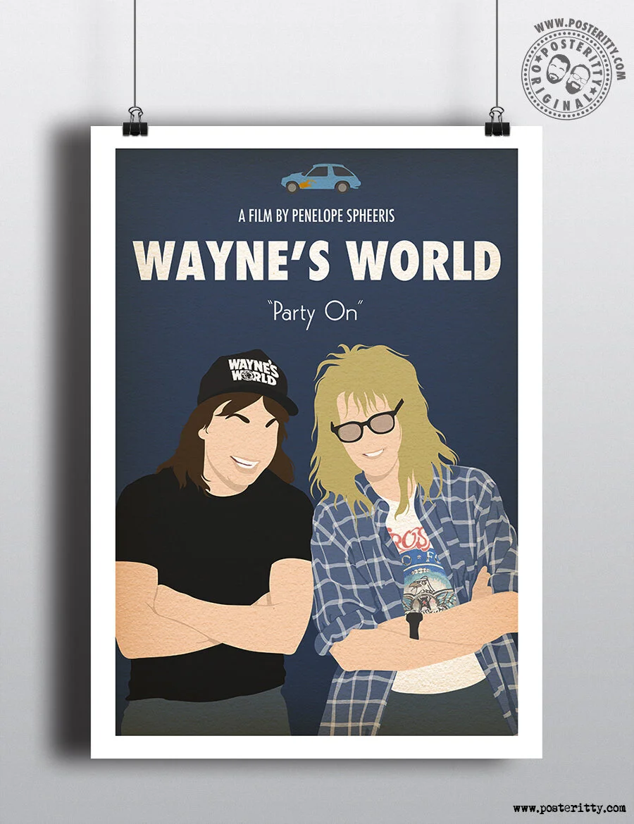 Wayne's World - Minimalist Movie Poster