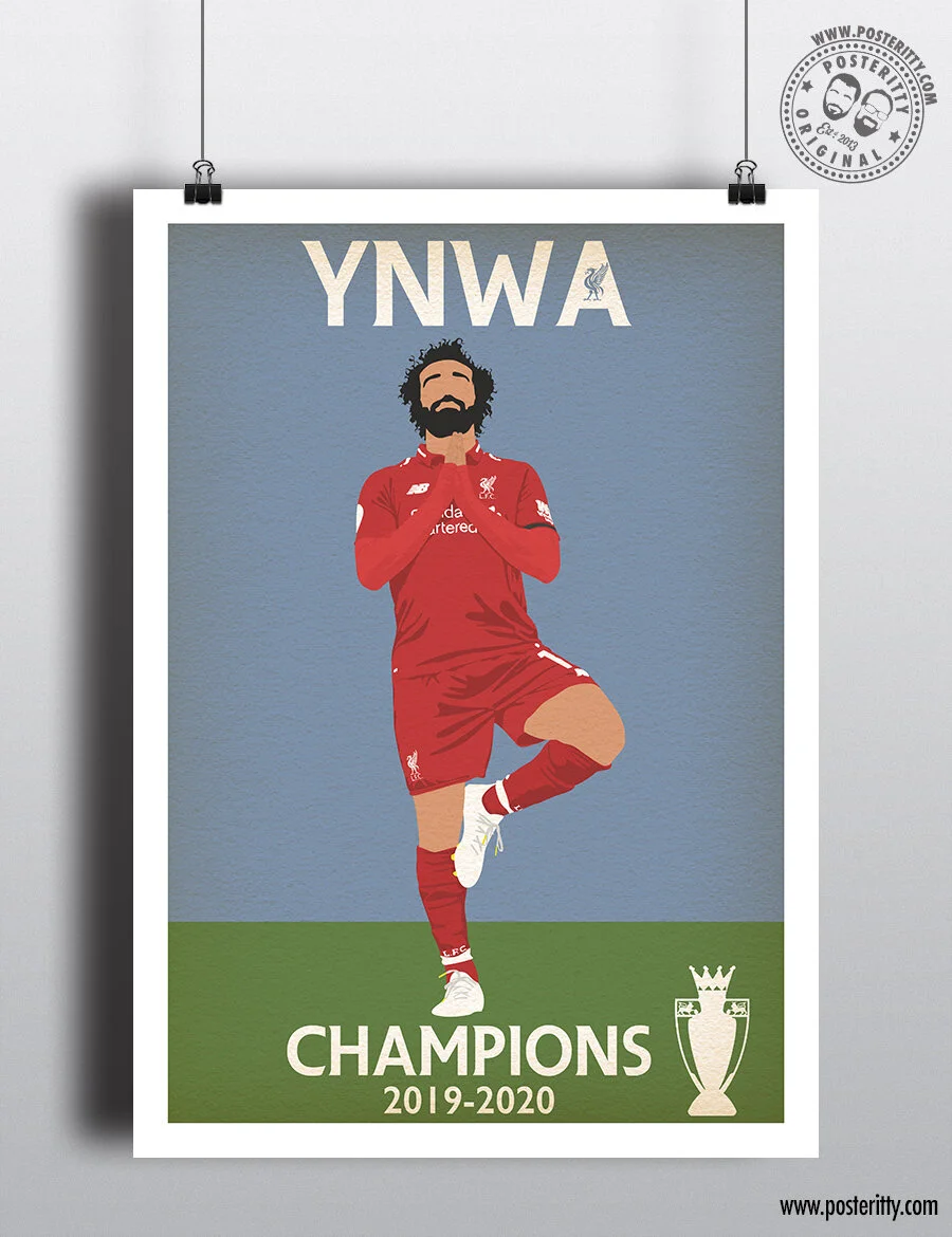 Liverpool FC - Mo Salah - Minimalist CHAMPIONS Poster
