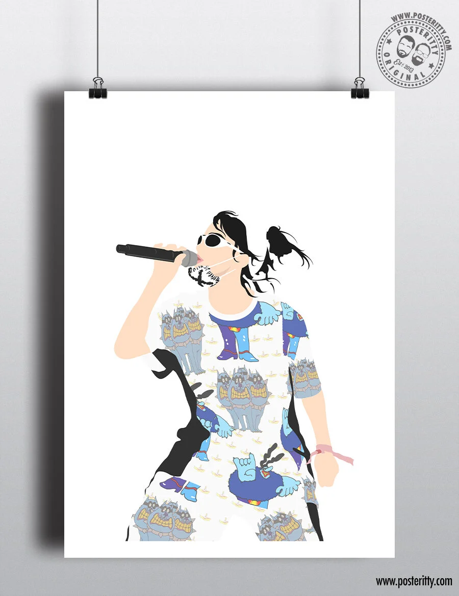 Billie Eilish Glastonbury 2019 - Minimalist Poster
