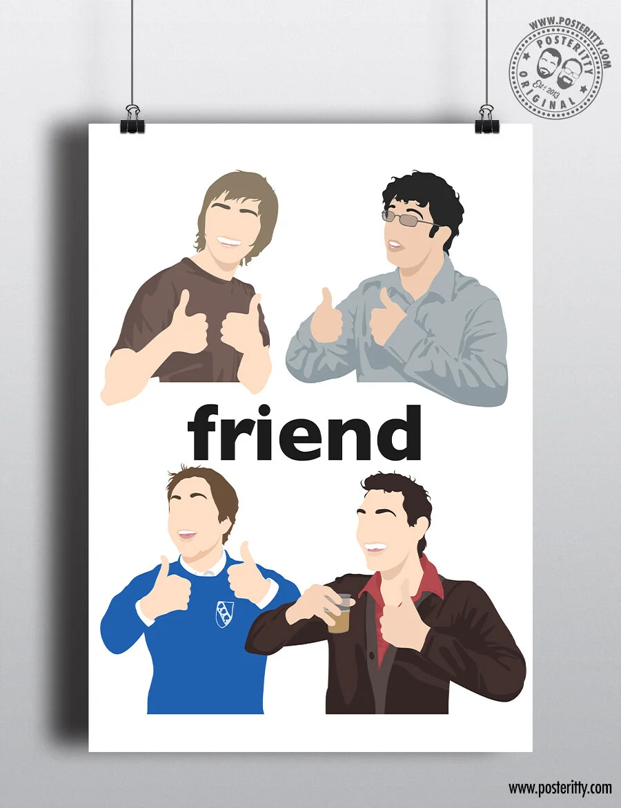 The Inbetweeners (Friend) - Minimalist Poster