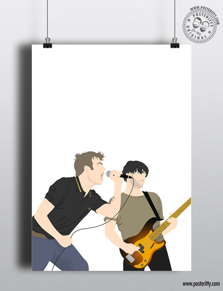 Blur - Hyde Park 2009 - Minimalist Poster