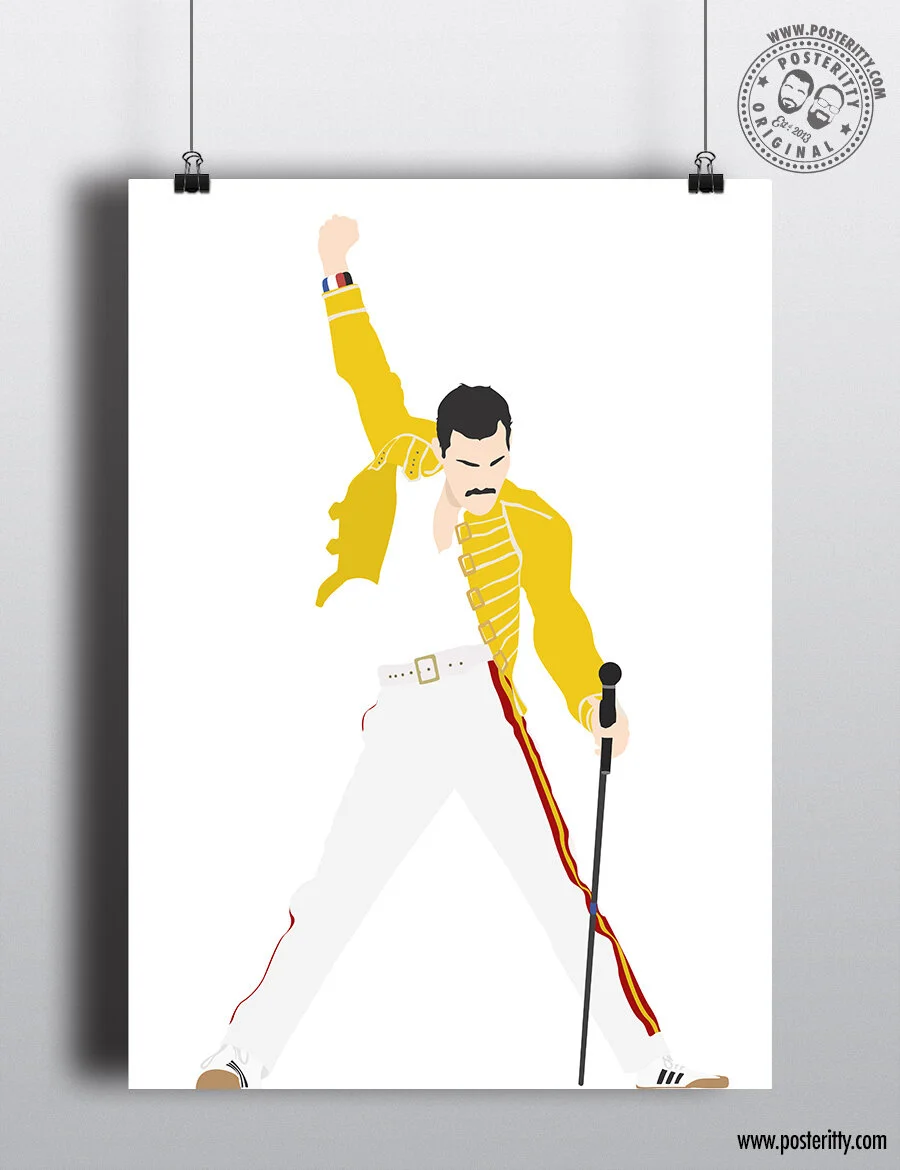 Freddie Mercury - Wembley 1986 - Minimalist Poster