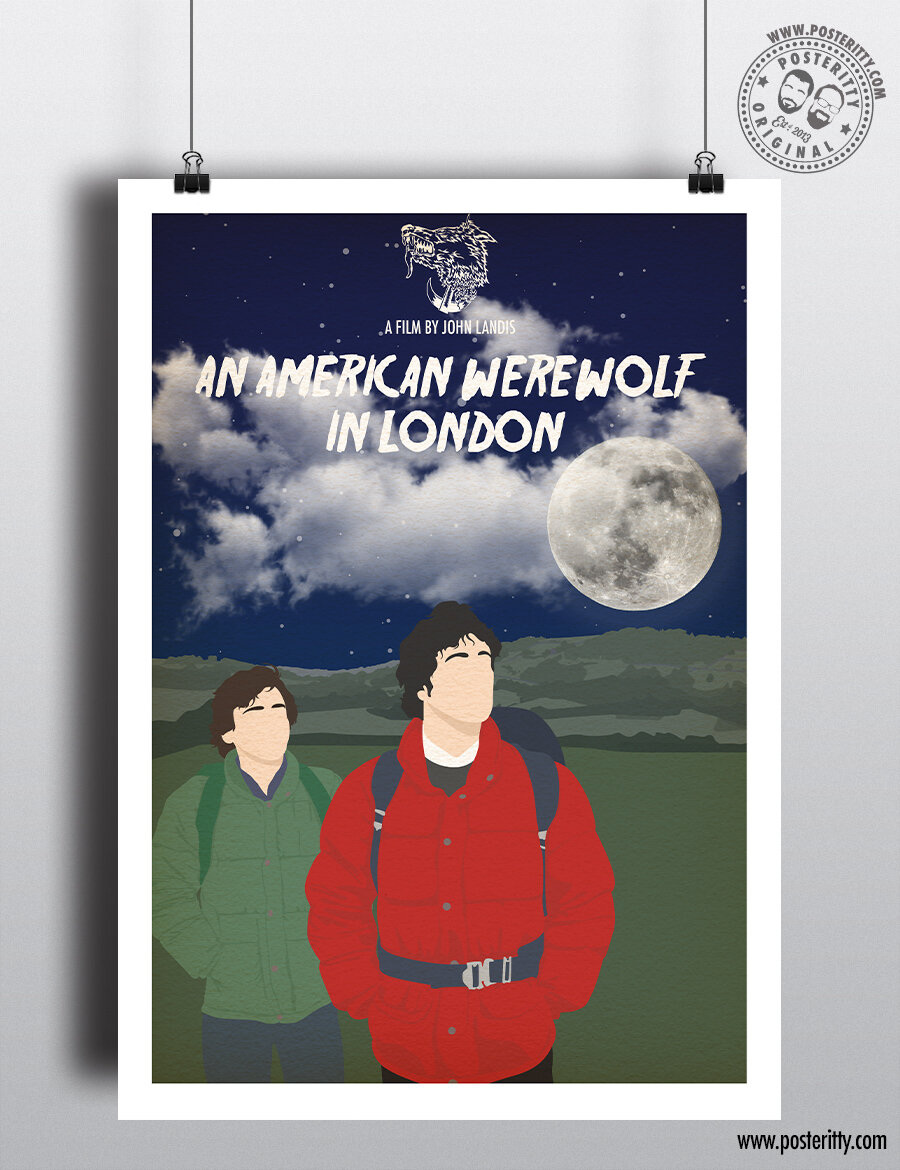 The Slaughtered Lamb (American Werewolf) - Minimalist Horror Movie Poster