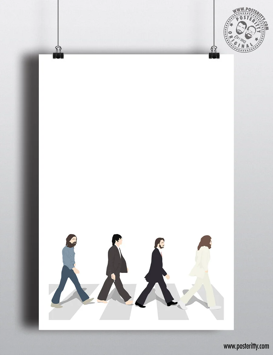 The Beatles ABBEY ROAD - Minimalist Poster