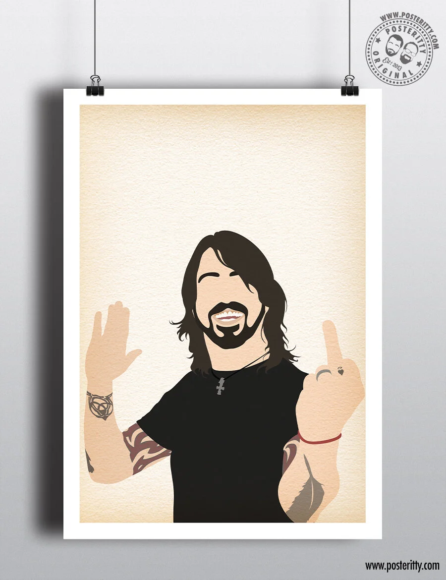 Dave Grohl (Finger) - Minimalist Music Poster