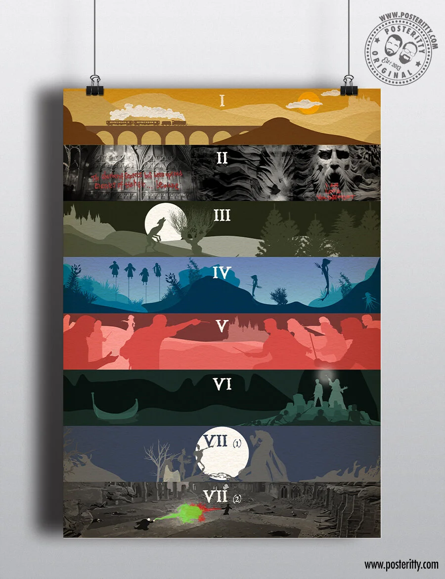 Saga - Minimal Harry Potter Movie Poster