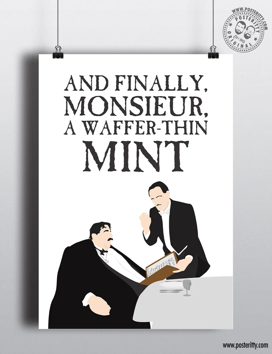 '...Wafer-Thin Mint...' - Monty Python - Minimalist Quote Poster