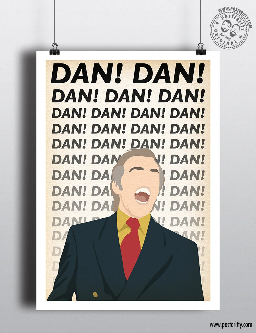 Alan Partridge - DAN! Minimalist Poster