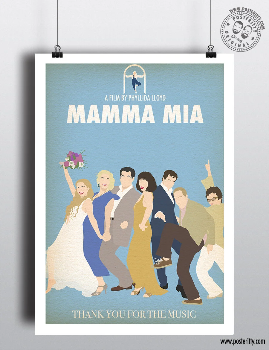 Mamma Mia - Minimal Movie Poster