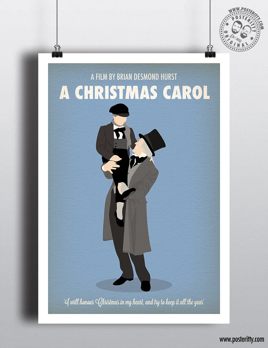 A Christmas Carol (Scrooge) - Minimalist Christmas Movie Poster