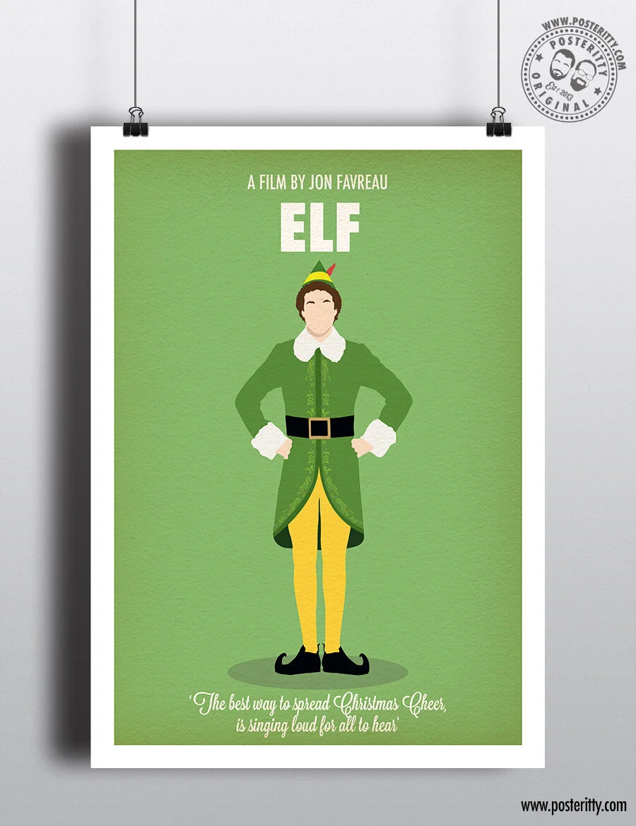 ELF - Minimalist Christmas Movie Poster