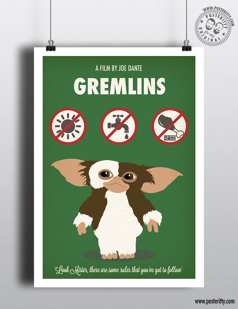Gremlins - Minimalist Christmas Movie Poster